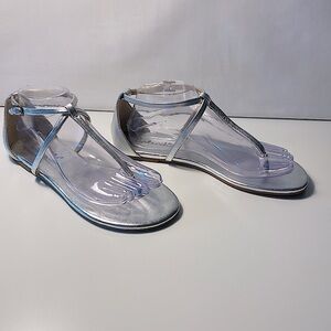 Splendid silver leather sandals women’s size 9